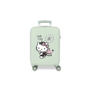 Trolley abs 55cm.4r hello kitty - vert foncé