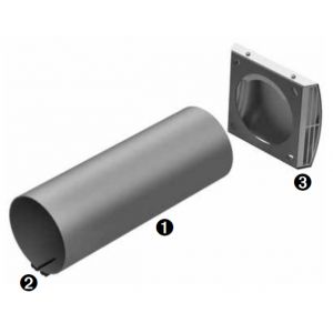 Helios KWL 45 RSF-L Kit gros &oelig;uvre fa&ccedil;ade