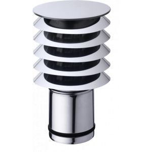 STIEBEL ELTRON Capot &agrave; lamelles pour air neuf et air vici&eacute;, acier inoxydable, DN 160 - 227923