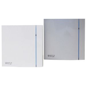 S&P SILENT-100 SILVER DESIGN CHZ - Ventilateur pour petits locaux, Hygrostat, Temporisation - 5210603600
