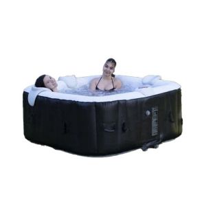 Spa gonflable Sunspa Carr&eacute; Noir 6 personnes (185 x 185 x 65 cm)