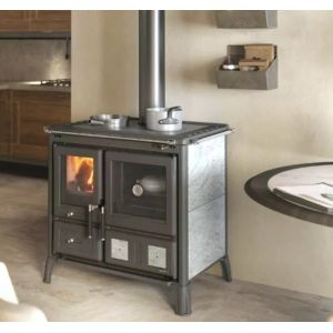 Cuisini&egrave;re &agrave; bois La Nordica Gardenia pierre naturelle 9.5kW