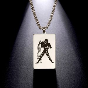 Collier avec Pendentif El&eacute;gant Signe du Zodiaque Astrologique