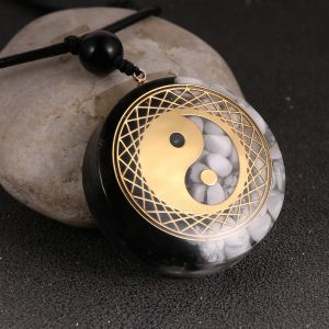 Pendentif Pierre Orgonite & Collier Homme femme Protection Méditation