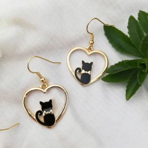 Boucles d'Oreille Chats Mignons