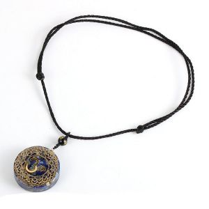 Pendentif Pierre Orgonite & Collier Homme femme Protection Méditation