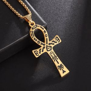 Collier Pendentif Amulette Croix D'Ankh Egypte