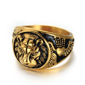 Bague T&ecirc;te de Lion