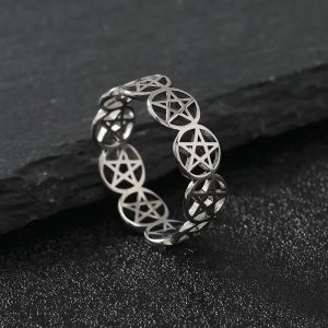 Bague Pentacle Sorcellerie Femme Wiccan