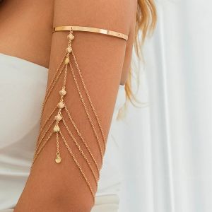 Bijou de Biceps et Bracelet de Bras Femme - Ornement &Eacute;l&eacute;gant Cha&icirc;ne de Bras