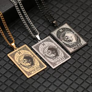 Collier avec Joli Pendentif Signe du Zodiaque Astrologique