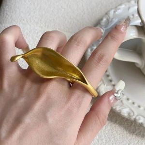 Grande Bague Feuille Automnale