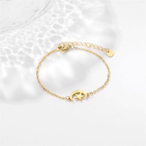 Bracelet Etoile et Lune Femme