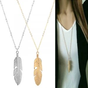 Collier avec Pendentif Plume pour Homme ou Femme