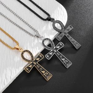 Collier Pendentif Amulette Croix D'Ankh Egypte