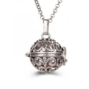 Collier Femme Enceinte Bola de Grossesse avec Pendentif Creux
