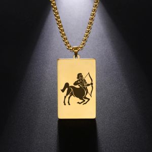 Collier avec Pendentif El&eacute;gant Signe du Zodiaque Astrologique
