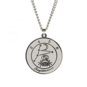 Collier avec Pendentif Signe du Zodiaque Astrologique Homme ou Femme