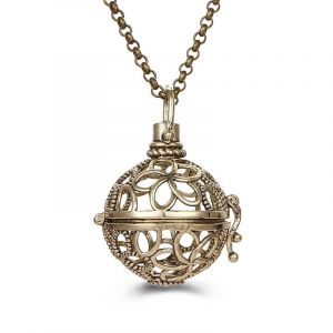 Collier Femme Enceinte Bola de Grossesse avec Pendentif Creux