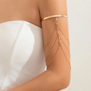 Bracelet de Bras Femme &Eacute;l&eacute;gant - Ornement de Haut de Bras et Bijou Cha&icirc;ne de Biceps