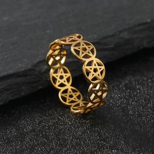 Bague Pentacle Sorcellerie Femme Wiccan