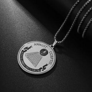 Collier Pendentif Oeil de la Providence Pyramide Illuminati