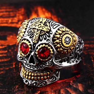 Bague Tête de Mort Mexicaine