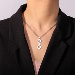 Collier Pendentif Couple Infini