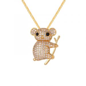 Collier Pendentif Koala Pierres