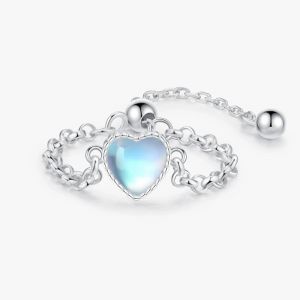 Bague Coeur Pierre de Lune