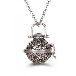 Collier Femme Enceinte Bola de Grossesse avec Pendentif Creux