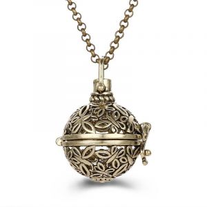 Collier Femme Enceinte Bola de Grossesse avec Pendentif Creux