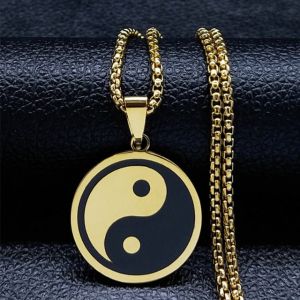 Collier Yin Yang Pendentif Homme