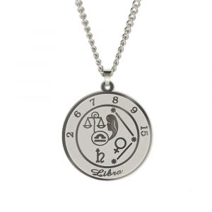 Collier avec Pendentif Signe du Zodiaque Astrologique Homme ou Femme