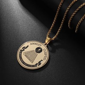 Collier Pendentif Oeil de la Providence Pyramide Illuminati