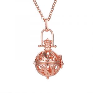 Collier Femme Enceinte Bola de Grossesse avec Pendentif Creux