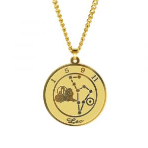 Collier avec Pendentif Signe du Zodiaque Astrologique Homme ou Femme