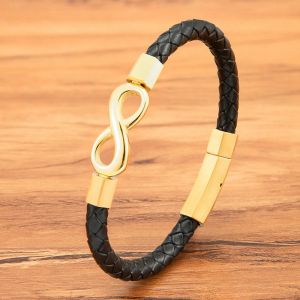 Bracelet en Cuir Homme Infini Moderne