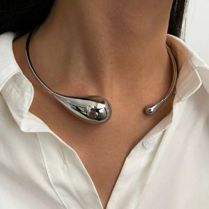 Collier Ras de Cou Pendentif Goutte d'Eau