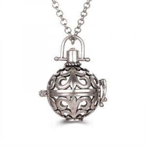 Collier Femme Enceinte Bola de Grossesse avec Pendentif Creux