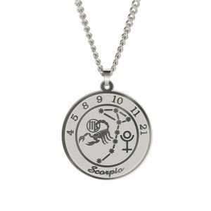 Collier avec Pendentif Signe du Zodiaque Astrologique Homme ou Femme