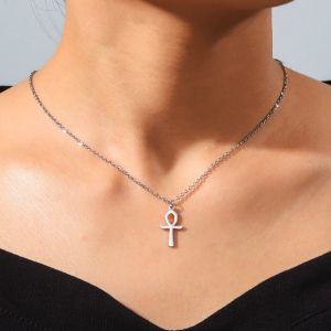 Collier Pendentif Egyptien Croix d'Ankh Femme
