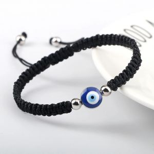 Bracelet Tresse Contre Mauvais Oeil Bleu