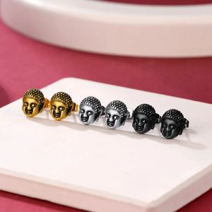 Boucles d'Oreilles Clou T&ecirc;te de Bouddha