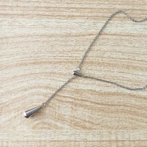 Collier Pendentif Goutte d'Eau Fine