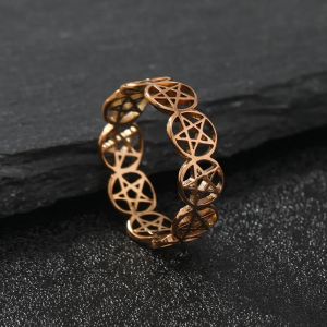 Bague Pentacle Sorcellerie Femme Wiccan