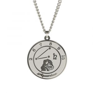 Collier avec Pendentif Signe du Zodiaque Astrologique Homme ou Femme