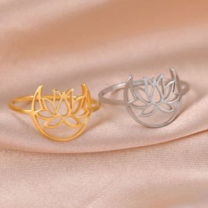 Bague Fleur de Lotus Zen Femme