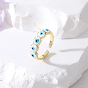 Bague Mauvais Oeil Bleu Turc