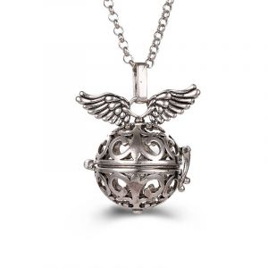 Collier Femme Enceinte Bola de Grossesse avec Pendentif Creux